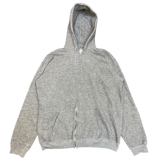 Vintage 70s Discus Athletic Zip Hoodie, Gray 3-blend, Made in USA
