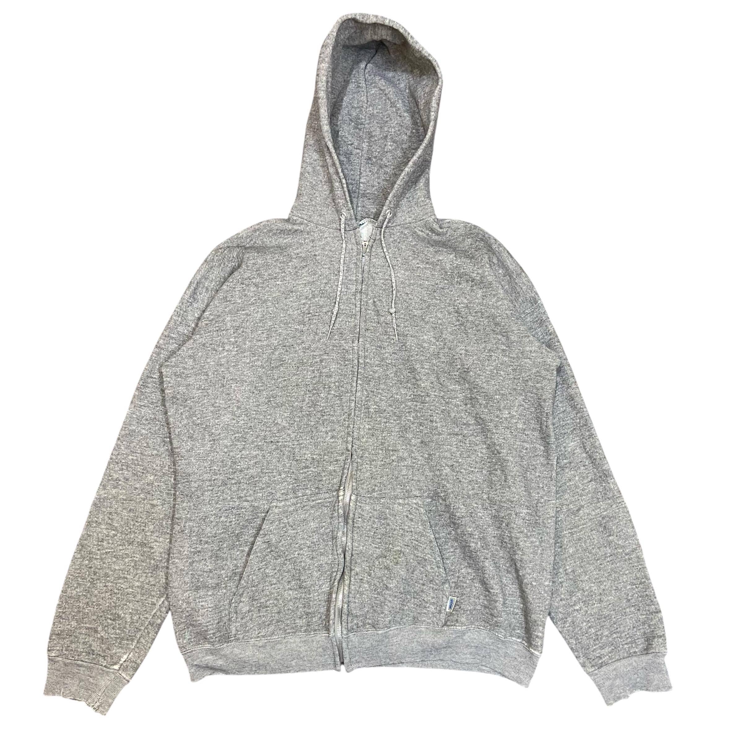 Vintage 70s Discus Athletic Zip Hoodie, Gray 3-blend, Made in USA