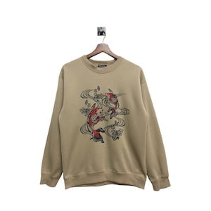 Vintage Sukajan Japanese Traditional Koi Sweatshirt