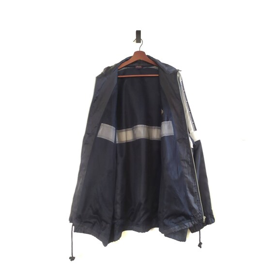 kangol.red ストライプ襟ジャケット XXL ブラック Vintage Kangol Stripe Windbreaker Jacket - Etsy