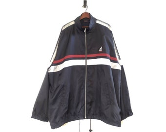 Vintage Kangol Stripe Windbreaker Jacket - Etsy