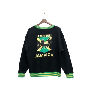 Vintage Jamaica Rasta Sweatshirt Black Size L