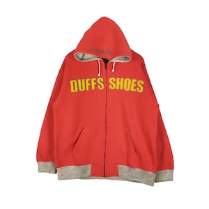 Vintage Duffs Skateboarding Big Logo Fullzip Hooded Sweatshirt