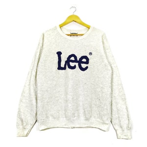 Lee Vintage 90s Big Logo Crewneck Sweatshirt Made in Usa