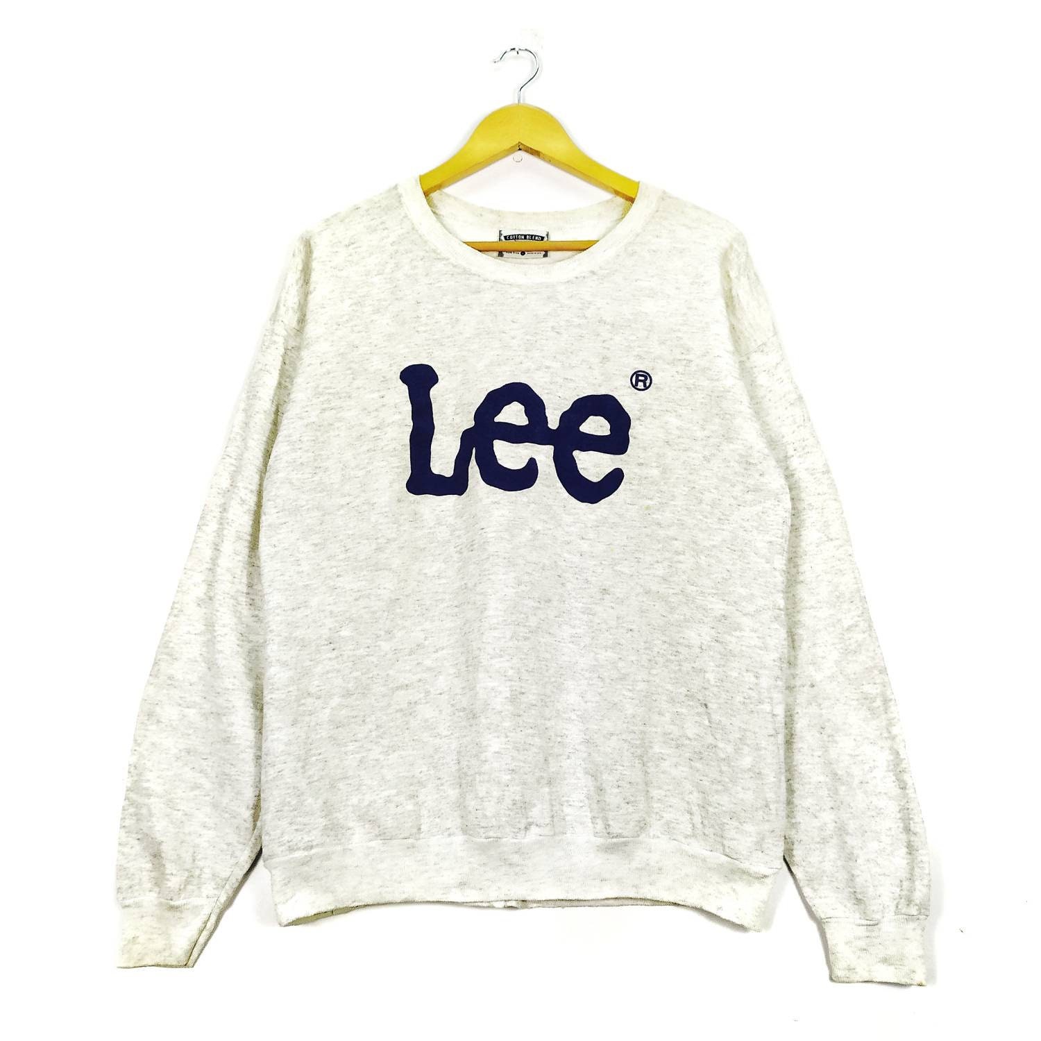 Lee Vintage 90s Big Logo Crewneck Sweatshirt Made in Usa
