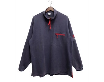 Sudadera Vintage Helly Hansen Halfzip Azul Marino Talla XL