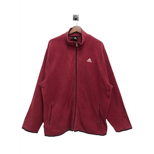 Vintage Adidas Equipment Center Logo Oversized Halfzip