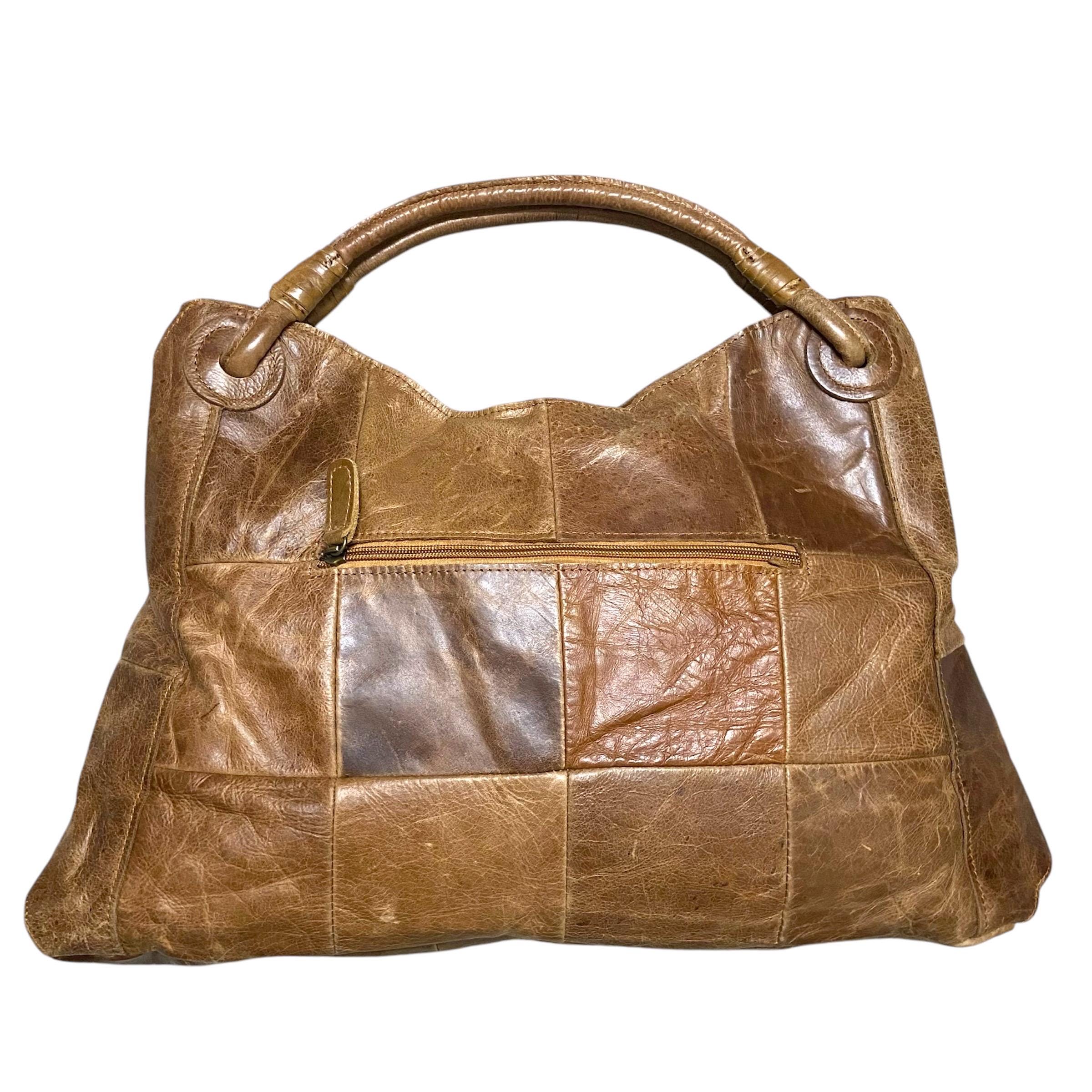 レディース goa 2WAY Woven Leather Bag Brown