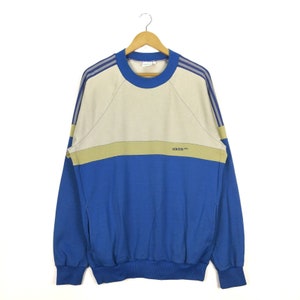 Adidas Trefoil Vintage 80s Crewneck Pullover Jumper Sweatshirt