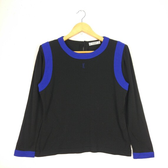 Yves Saint Laurent Embroidery Logo Vintage Womens