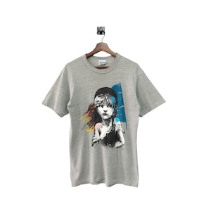 Vintage 1986 Les Miserables Single Stitch Grey Size M