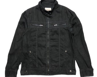 Chaqueta de motociclista con cremallera completa COX
