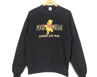 Pooh Bear Vintage 90s Crewneck Pullover Jumper Sweatshirt Made in Usa