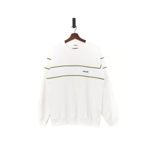 Vintage Adidas Trefoil Striped Crewneck Sweatshirt