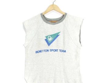 Sweat-shirt court Benetton vintage des années 70