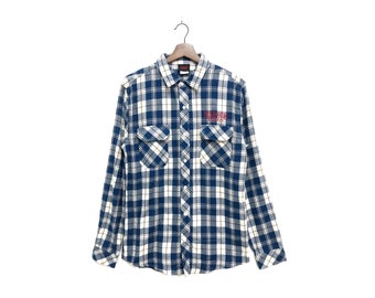Netflix Strangers Things Flannel Button Down Size S