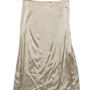 Dries Van Noten Gold Silk Midi Skirt size 36