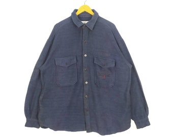Avirex Embroidered Logo Button Ups Fleece Sweatshirt