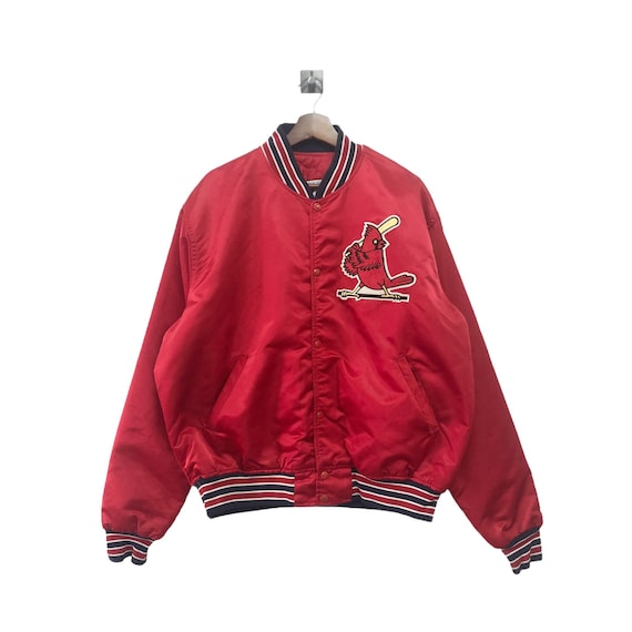 Vintage MLB St. Louis Cardinals Stater Varsity Ja… - image 1