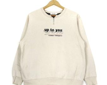 Kansai Yamamoto Up To You Embroidery Logo Pullover Jumper Sweatshirt