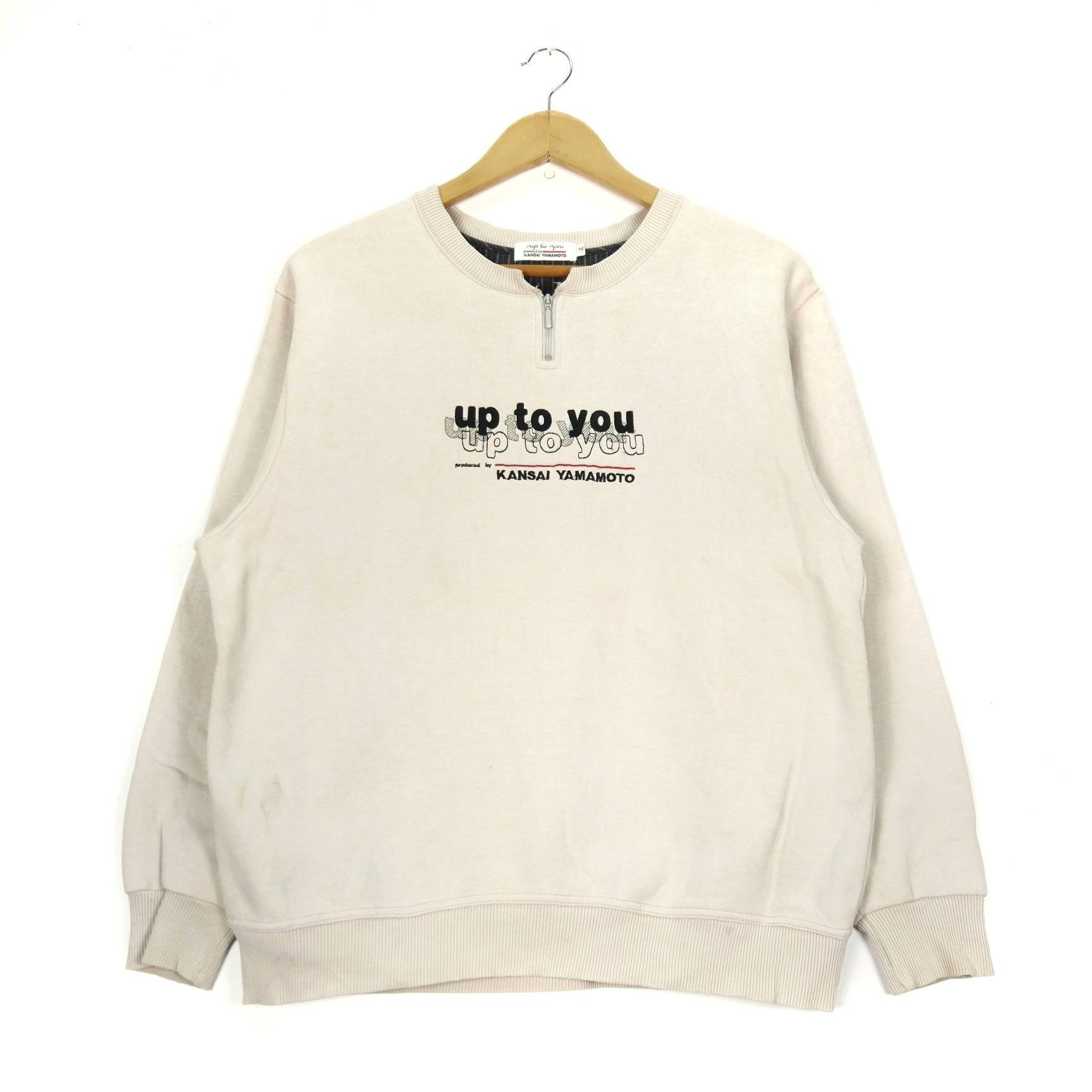 トップス KANSAI YAMAMOTO 90s Logo Sweat Vintage 1990s KANSAI YAMAMOTO Sweatshirt Crewneck Sweatshirt