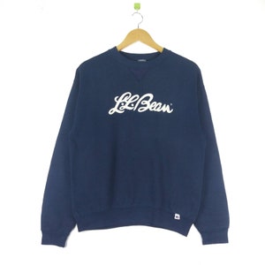 Rare! Vintage L.L.Bean x Russell Athletic Crewneck Pullover Jumper Sweatshirt