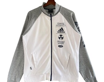 Suéter vintage Adidas Fixed Pogo con cremallera completa