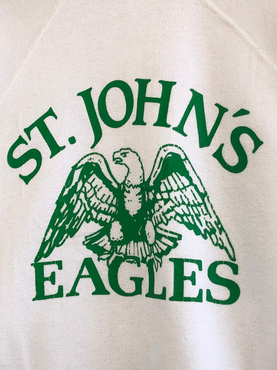 Vintage 80s St John’s Eagles College Sweatshirt - image 3