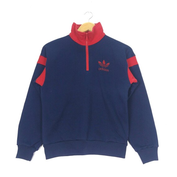adidas vintage half zip
