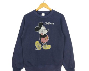 Mickey California Vintage 80s Crewneck Pullover Jumper Sweatshirt Made in USA