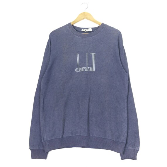 Dunhill, Rare!!!Dunhill Vintage 90s Big Logo Embroidered Crewneck Pullover Jumper Sweatshirt