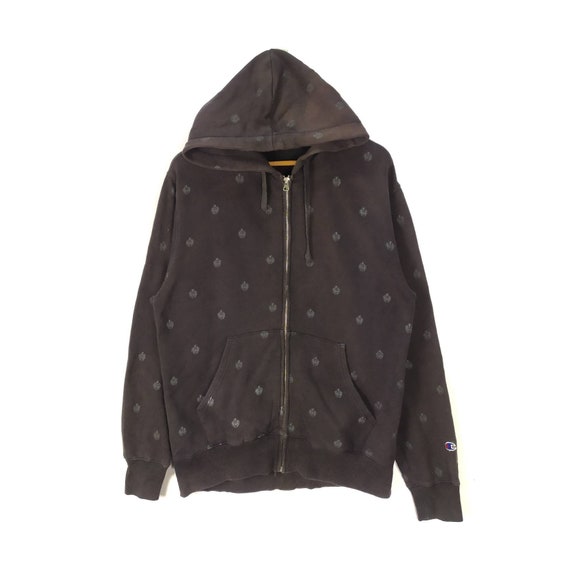 Champion Fullzip Hooded All Over Print Sweatshirt