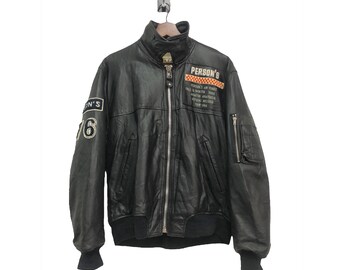 Vintage Persons Leather Jacket - Etsy