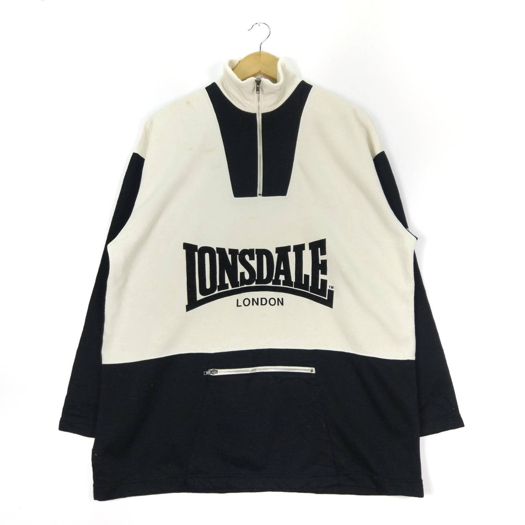 Lonsdale London Vintage 90s Big Logo Jumper Pullover Sweatshirt - Etsy