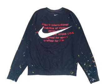 Vintage 90s NIKE Court Big Logo / Tennis Print Agassi / Excellent
