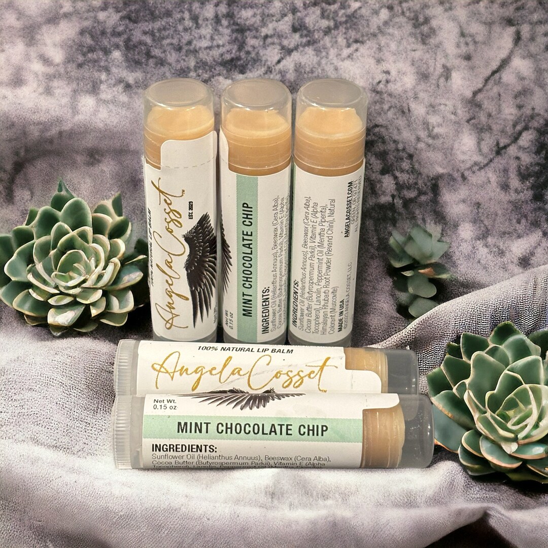 Mint Chocolate Chip Beeswax Lip Balm - Etsy