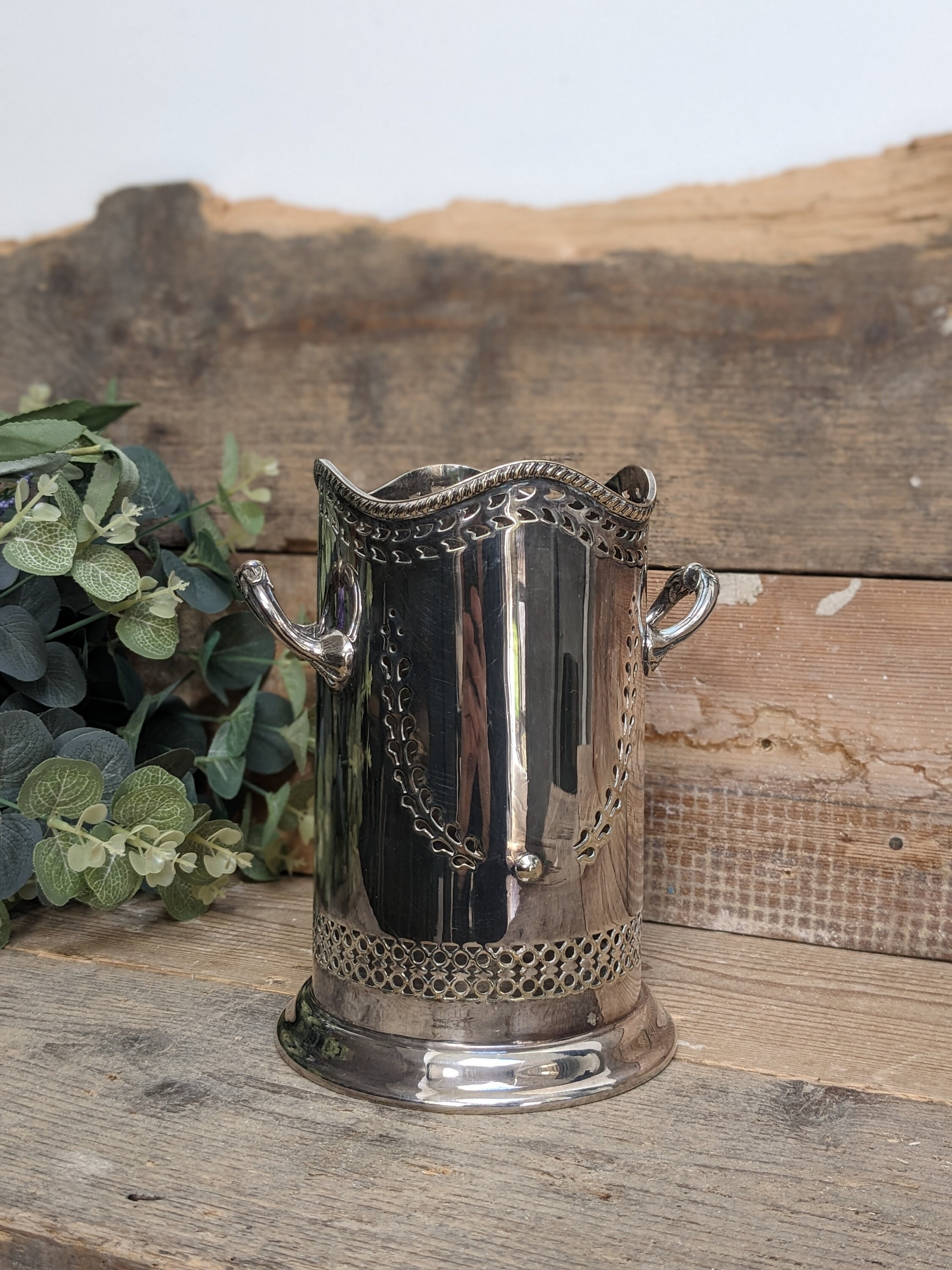 Mappin & Webb Princes Silver Plate Syphonbottle Holder With Orante Handles  and Intricate Piercings - Etsy