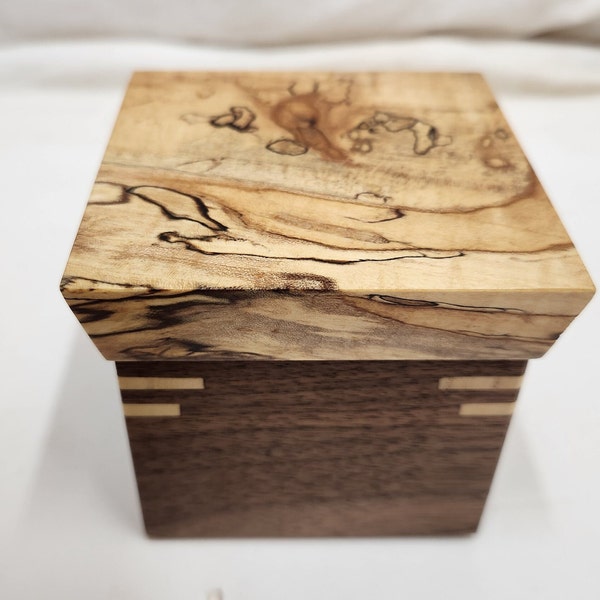 Decorative Box - Walnut /Spalted Maple Top