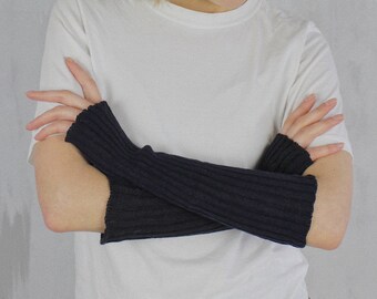 cashmere wrist warmers 100 percent cashmere Teal cable and light seafoam SHORTIES arm warmers 7.5 inch reversible