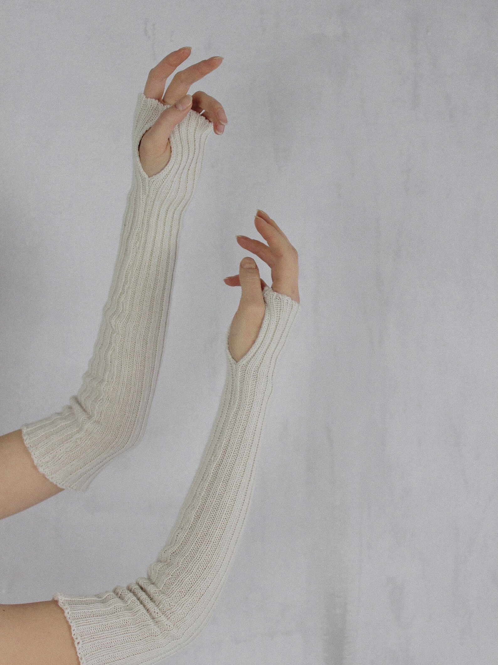 Cashmere Arm Warmers Long Arm Warmers White Arm Warmers Etsy