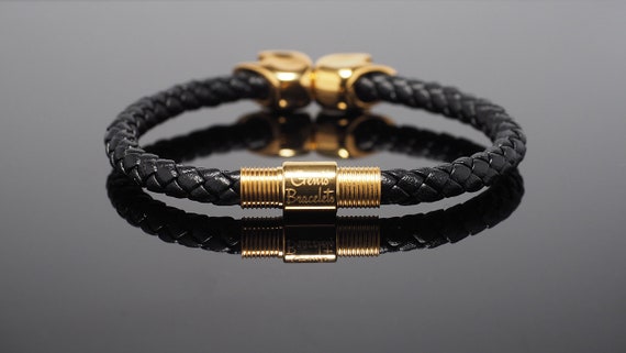 Brown & Black Men's Solid Gold Bracelet, Real Gold Men Cuff Bracelet, Men  Stainless Steel-gold Bangle, Anniversary Gift for Men - Etsy | Mens gold  bracelets, Solid gold bracelet, Mens anniversary gifts