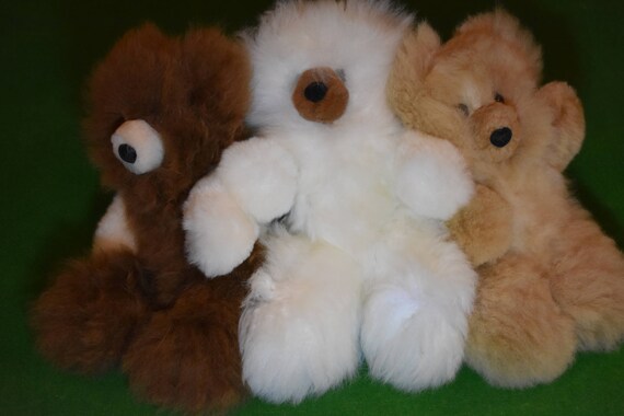 alpaca wool teddy bear