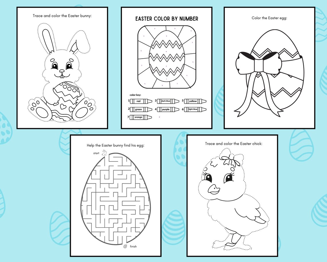 Printable Easter Activity Book Easter Activity for Kids Fun Easter ...