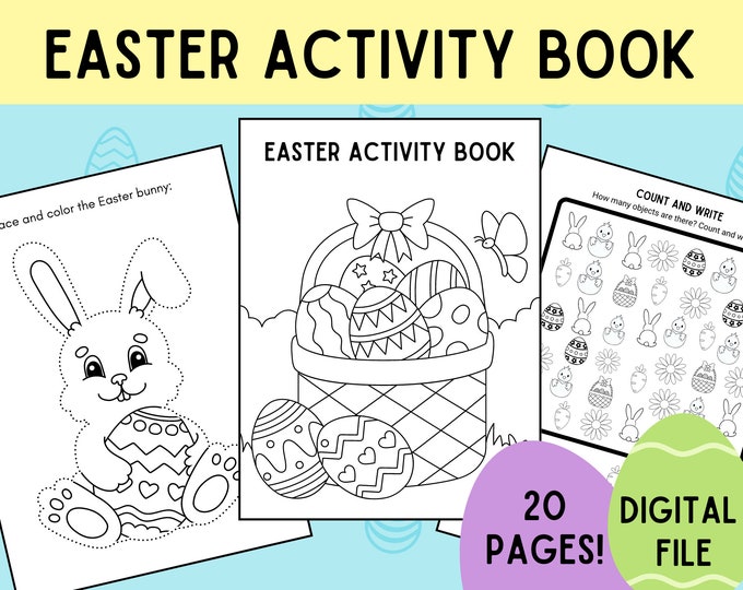 Printable Easter Activity Book | Easter Activity for Kids | Fun Easter ...
