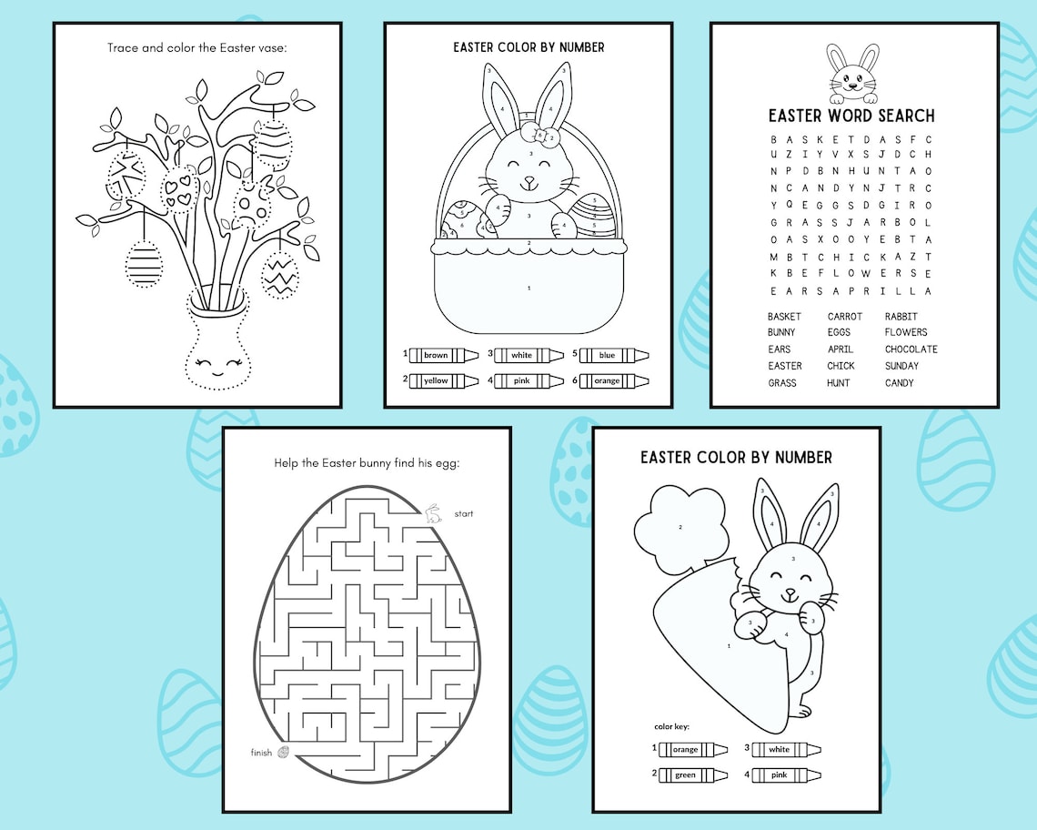 Printable Easter Activity Book Easter Activity for Kids Fun Easter ...