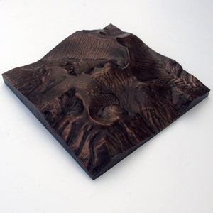 Carte topographique du Ben Nevis en métal vieilli, carte en relief, carte 3D, carte personnalisée, Écosse, Three Peaks, finition argentée, fabriquée à la main
