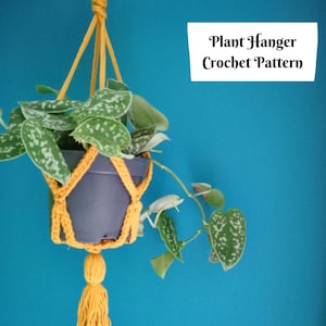 Gehaakt PATROON: plantenhanger (direct downloaden)
