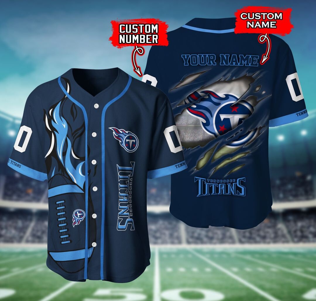 TENNESSEE Tltans Personalized Baseball Jersey BSU1831 - Etsy