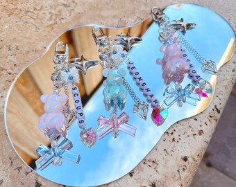SVT Carat Bear Keychain, Kpop Lightstick Charm