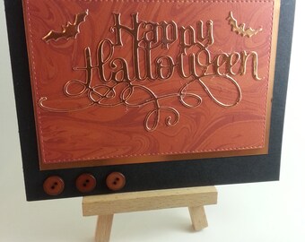 Marbled Halloween Card